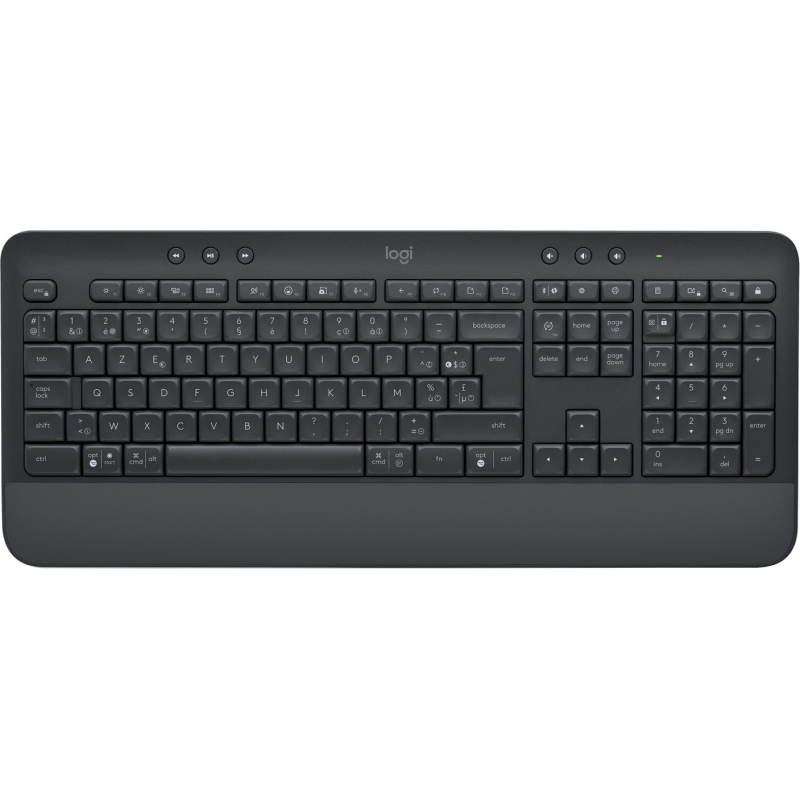 Logitech signature k650 tastiera ufficio bluetooth azerty olandese grafite