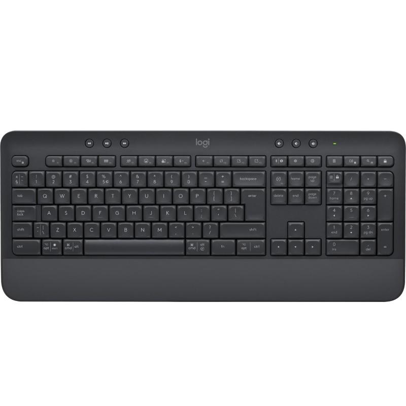 Logitech signature k650 tastiera ufficio bluetooth qwertz ungherese grafite
