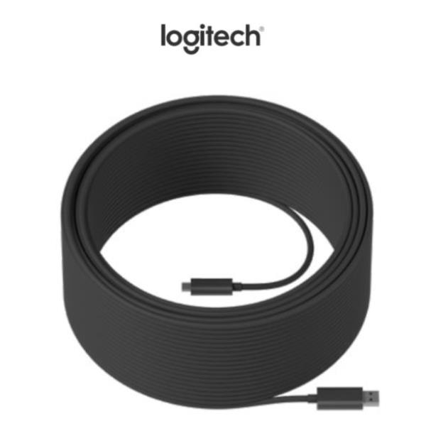 Logitech Strong USB 3.1 Cable - Graphite 25M 939-001802 Logitech Strong USB 3.1 Cable - Graphite 25M 939-001802