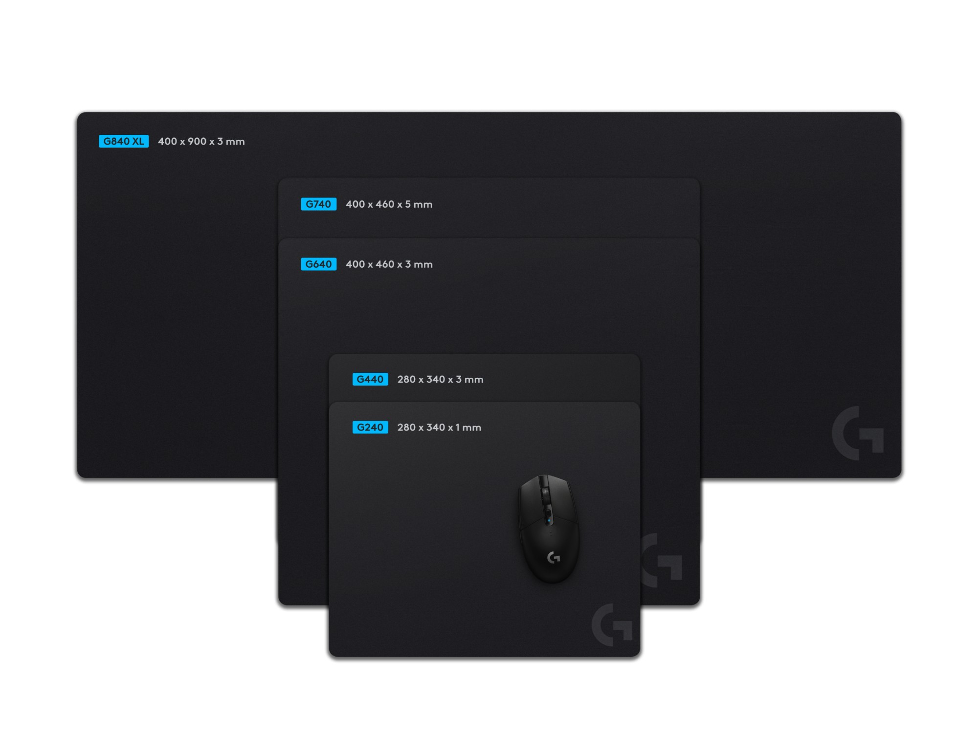 Logitech - Tappetino Mouse Gamin In Tessuto Gg240-nero