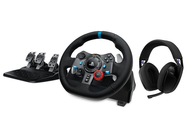 Logitech - Volante G29 + Cuffia G321 Lightspeed-nero