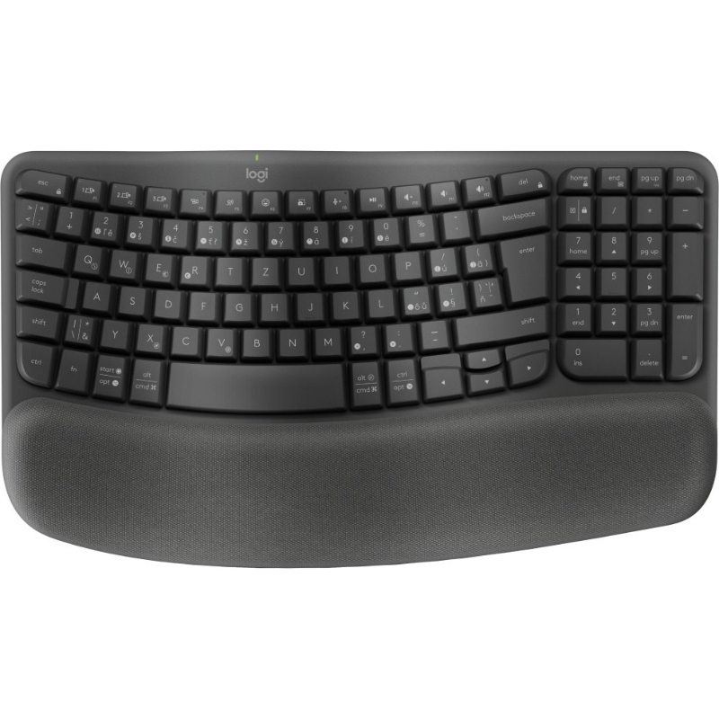 Logitech wave keys tastiera ufficio rf senza fili + bluetooth qwertz ceco grafite Logitech wave keys tastiera ufficio rf senza fili + bluetooth qwertz ceco grafite