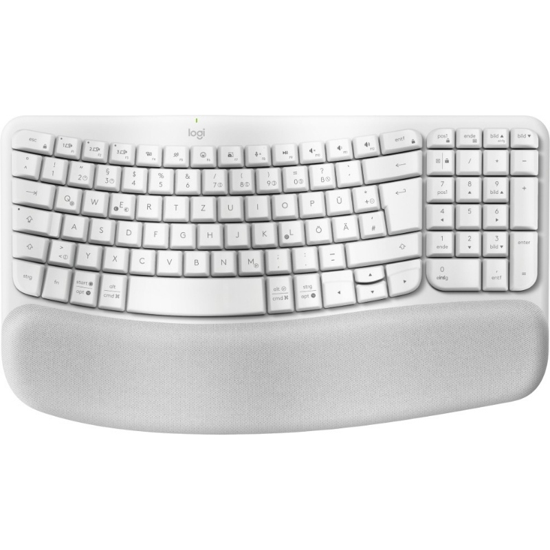 Logitech wave keys tastiera ufficio rf senza fili + bluetooth qwertz tedesco bianco Logitech wave keys tastiera ufficio rf senza fili + bluetooth qwertz tedesco bianco