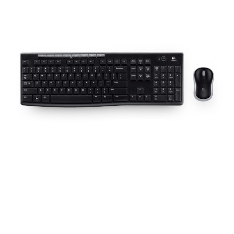 Logitech wireless combo mk270 tastiera mouse incluso rf wireless qwertz ceco nero
