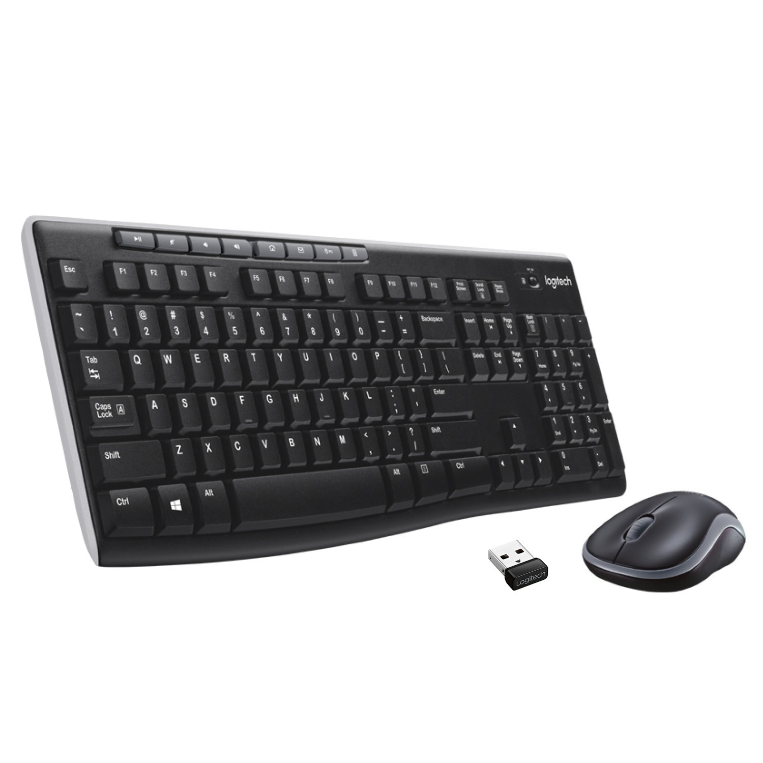 Logitech Wireless Combo MK270 tastiera Mouse incluso USB QWERTY Spagnolo Nero Logitech Wireless Combo MK270 tastiera Mouse incluso USB QWERTY Spagnolo Nero