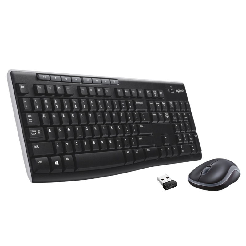 Logitech wireless combo mk270 tastiera mouse incluso usb qwertz svizzere nero Logitech wireless combo mk270 tastiera mouse incluso usb qwertz svizzere nero
