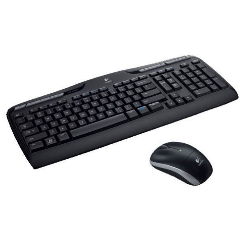 Logitech wireless combo mk330 tastiera mouse incluso ufficio usb azerty francese nero