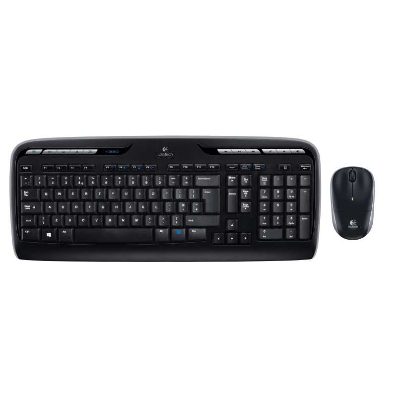 Logitech wireless combo mk330 tastiera mouse incluso usb qwerty us international nero Logitech wireless combo mk330 tastiera mouse incluso usb qwerty us international nero