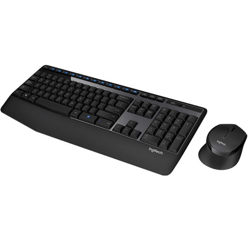 Logitech wireless combo mk345 tastiera mouse incluso usb francese nero