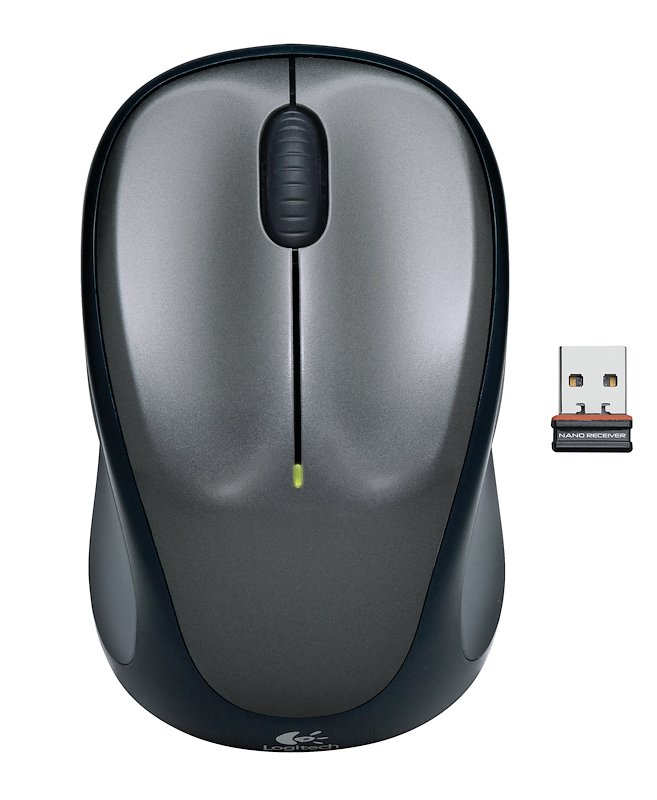 Logitech - Wireless Mouse M235-argento / Grigio Scuro