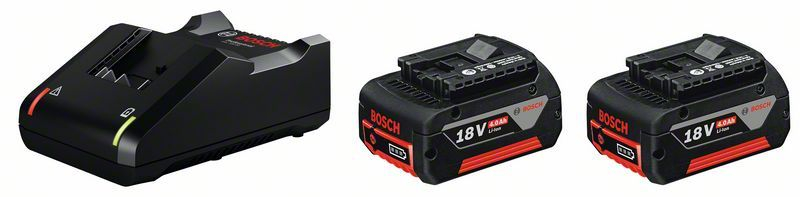 Lotto 2 Batterie Gba 18v 4,0 Ah + Caricabatterie Gal 18v-40 Bosch - 1600a019s0 Lotto 2 Batterie Gba 18v 4,0 Ah + Caricabatterie Gal 18v-40 Bosch - 1600a019s0