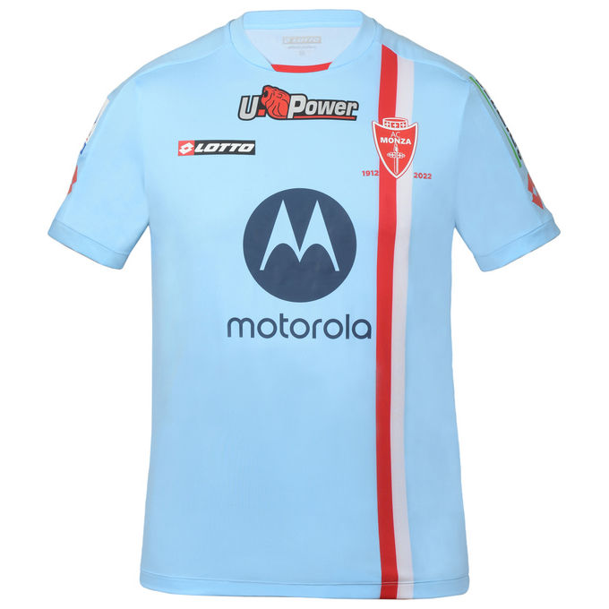 Lotto 8057551439737 Maglia Gara Third Ufficiale 2022-23 Pantone con banda biancorossa sul petto colore Biancorossa