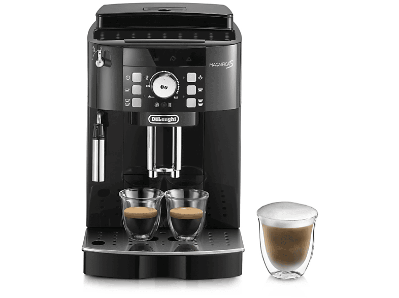 Macchina Automatica per Caffè DE'LONGHI Magnifica S ECAM21.116.B, Cappuccinatore Manuale Classico, 2 bevande dirette, Pannello Comandi con Tasti, 15 bar, 1450 W, Black