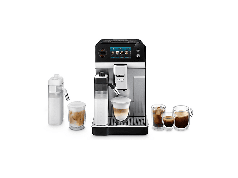 MACCHINA CAFFÈ AUTOMATICA DE'LONGHI ECAM470.85.MB, Pressione pompa 19 bar, Potenza 1450 W, Funzione Regolazione macinatura, Programma pulizia, Metal