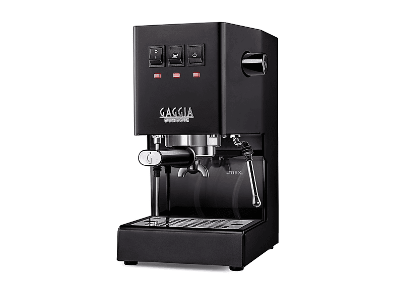 MACCHINA CAFFÈ AUTOMATICA GAGGIA CLASSIC E24, Compatibile con Macinato e Cialde, Pressione pompa 15 bar, Potenza 1200 W, Serbatoio acqua 2,1 l, Disattivazione automatica, NERO