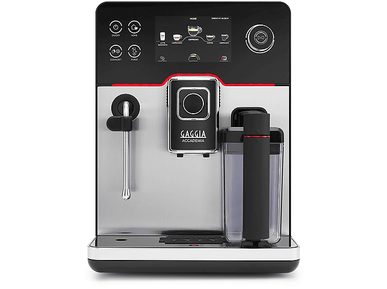 MACCHINA CAFFÈ AUTOMATICA GAGGIA NEW ACCADEMIA, Pressione pompa 15 bar, Potenza 1900 W, Funzione Regolazione macinatura, Programma pulizia, inox