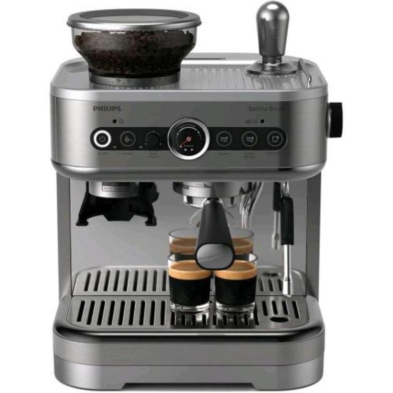 MACCHINA CAFFÈ AUTOMATICA PHILIPS Barista Brew PSA3218/01, Pressione pompa 15 bar, Potenza 1350 W, Funzione Regolazione macinatura, Argento