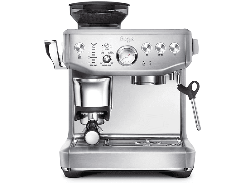 MACCHINA CAFFÈ AUTOMATICA SAGE SES876BSS4EEU1, Compatibile con Grani e macinato, Pressione pompa 15 bar, Potenza 1850 W, Serbatoio acqua 2 l, Disattivazione automatica, Acciaio spazzolato