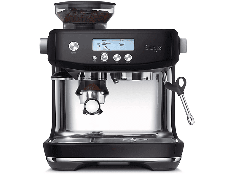 MACCHINA CAFFÈ AUTOMATICA SAGE THE BARISTA PRO, Pressione pompa 9 bar, Potenza 1650 W, Funzione Regolazione macinatura, BLACK TRUFFLE