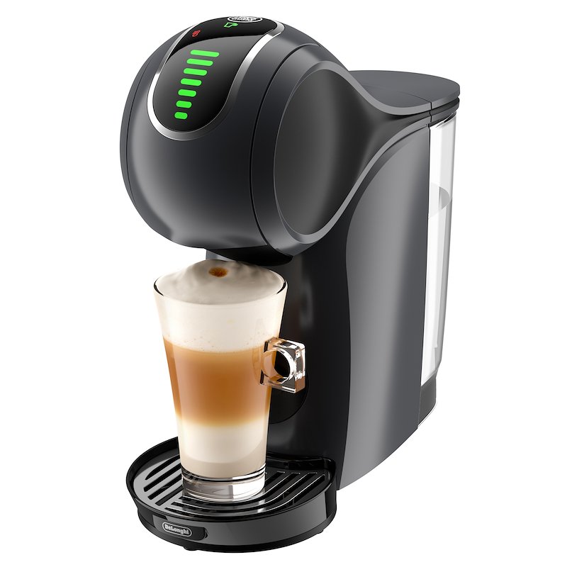 MACCHINA CAFFÈ CAPSULE DE'LONGHI Genio S Touch EDG426.GY, Compatibile con Capsule Nescafè Dolce Gusto, Pressione pompa 15 bar, Potenza 1460 W, Serbatoio acqua 0,8 l, Disattivazione automatica, Grigio nero