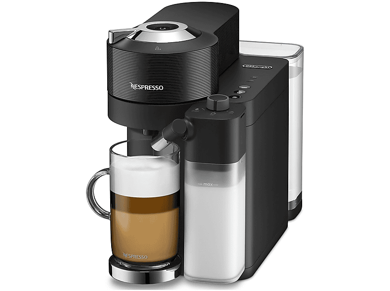 MACCHINA CAFFÈ CAPSULE DE'LONGHI Vertuo Lattissima ENV300, Compatibile con Capsule Nespresso, Potenza 1500 W, Serbatoio acqua 1,6 l, Disattivazione automatica, Nero