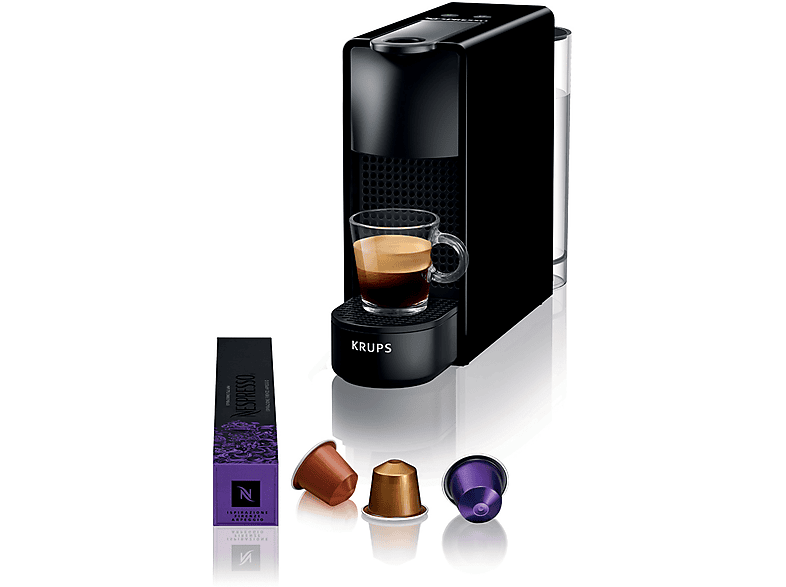 MACCHINA CAFFÈ CAPSULE KRUPS Essenza Mini XN1108K, Compatibile con Capsule Nespresso, Pressione pompa 19 bar, Potenza 1310 W, Serbatoio acqua 0,6 l, Disattivazione automatica, nero