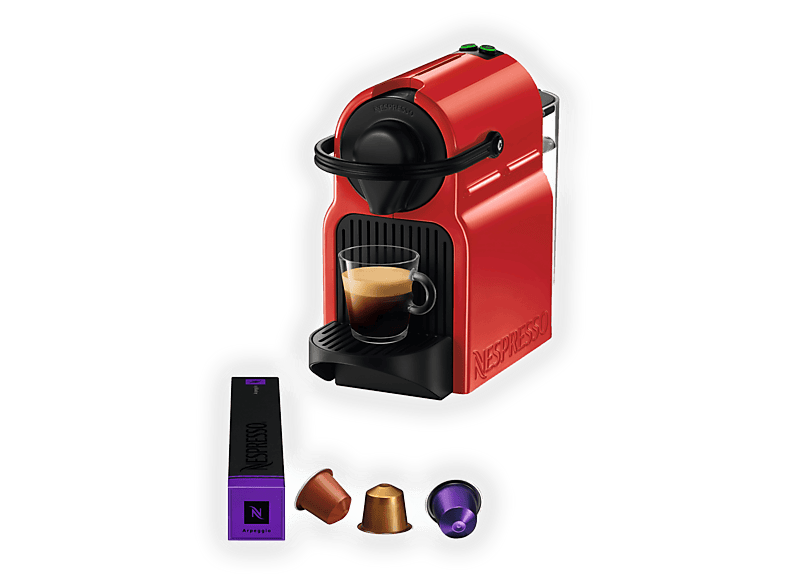 MACCHINA CAFFÈ CAPSULE KRUPS Inissia XN1005K, Compatibile con Capsule Nespresso, Pressione pompa 19 bar, Potenza 1260 W, Serbatoio acqua 0,8 l, Disattivazione automatica, Rosso/Nero MACCHINA CAFFÈ CAPSULE KRUPS Inissia XN1005K, Compatibile con Capsule Nespresso, Pressione pompa 19 bar, Potenza 1260 W, Serbatoio acqua 0,8 l, Disattivazione automatica, Rosso/Nero