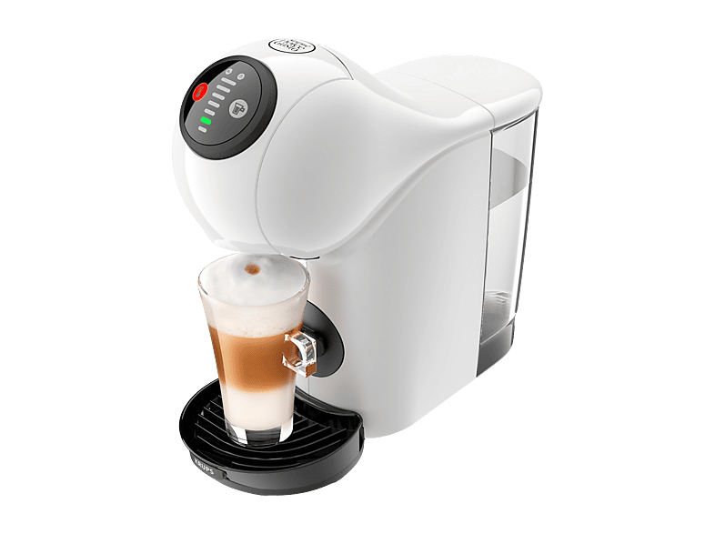 MACCHINA CAFFÈ CAPSULE KRUPS KP2431K GENIO S, Compatibile con Capsule Nescafè Dolce Gusto, Pressione pompa 15 bar, Potenza 1500 W, Serbatoio acqua 0,8 l, Disattivazione automatica, Bianco