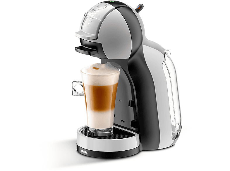 MACCHINA CAFFÈ CAPSULE KRUPS Mini Me KP123BK, Compatibile con Capsule Nescafè Dolce Gusto, Pressione pompa 15 bar, Potenza 1500 W, Serbatoio acqua 0,8 l, Disattivazione automatica, Grigio/nero