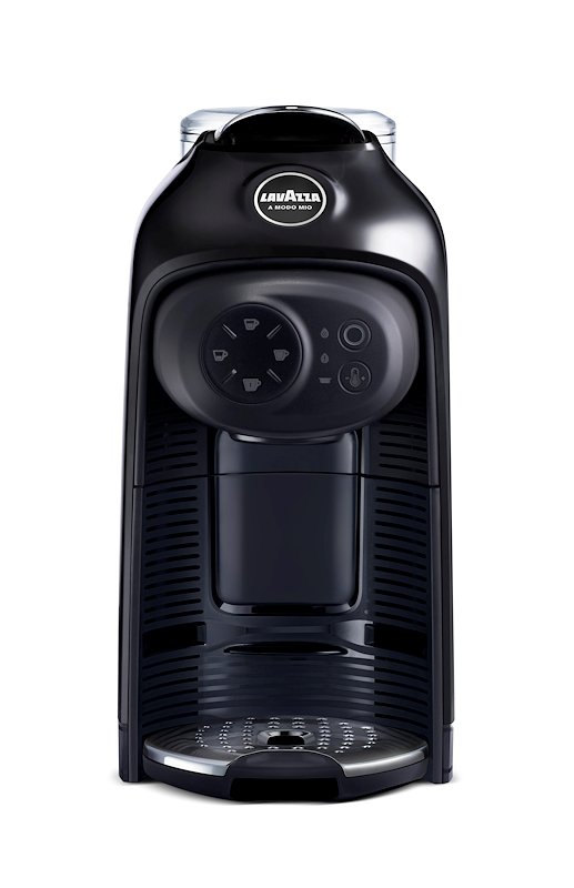 MACCHINA CAFFÈ CAPSULE LAVAZZA LM IDOLA BLACK INK, Compatibile con Capsule Lavazza A Modo Mio, Pressione pompa 15 bar, Potenza 1500 W, Serbatoio acqua 1,1 l, Disattivazione automatica, NERO