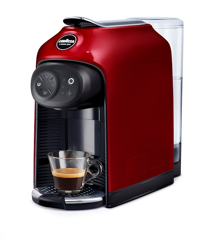 MACCHINA CAFFÈ CAPSULE LAVAZZA LM IDOLA RED FIRE, Compatibile con Capsule Lavazza A Modo Mio, Pressione pompa 15 bar, Potenza 1500 W, Serbatoio acqua 1,1 l, Disattivazione automatica, ROSSO