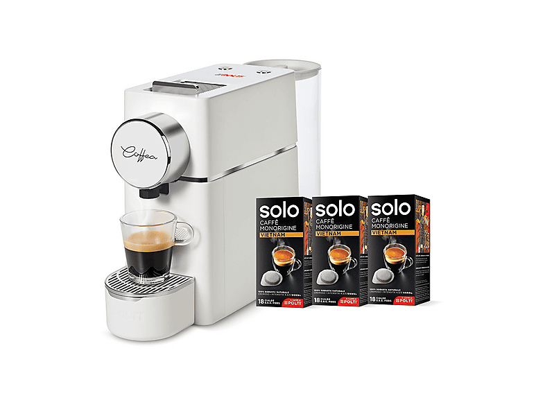 MACCHINA CAFFÈ CIALDE POLTI Coffea S18W + 54 Cialde