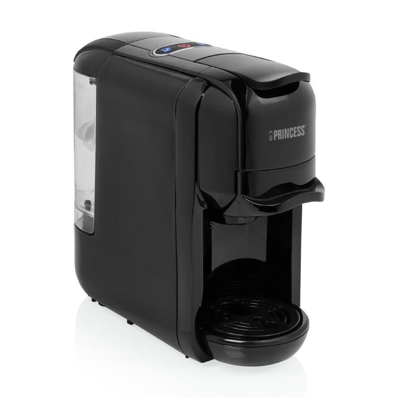 MACCHINA CAFFÈ CIALDE PRINCESS 249452 MULTI CAPSULE 3-1, Pressione pompa 19 bar, Potenza 1450 W, Serbatoio acqua 0,6 l, Disattivazione automatica, Nero / Plastica