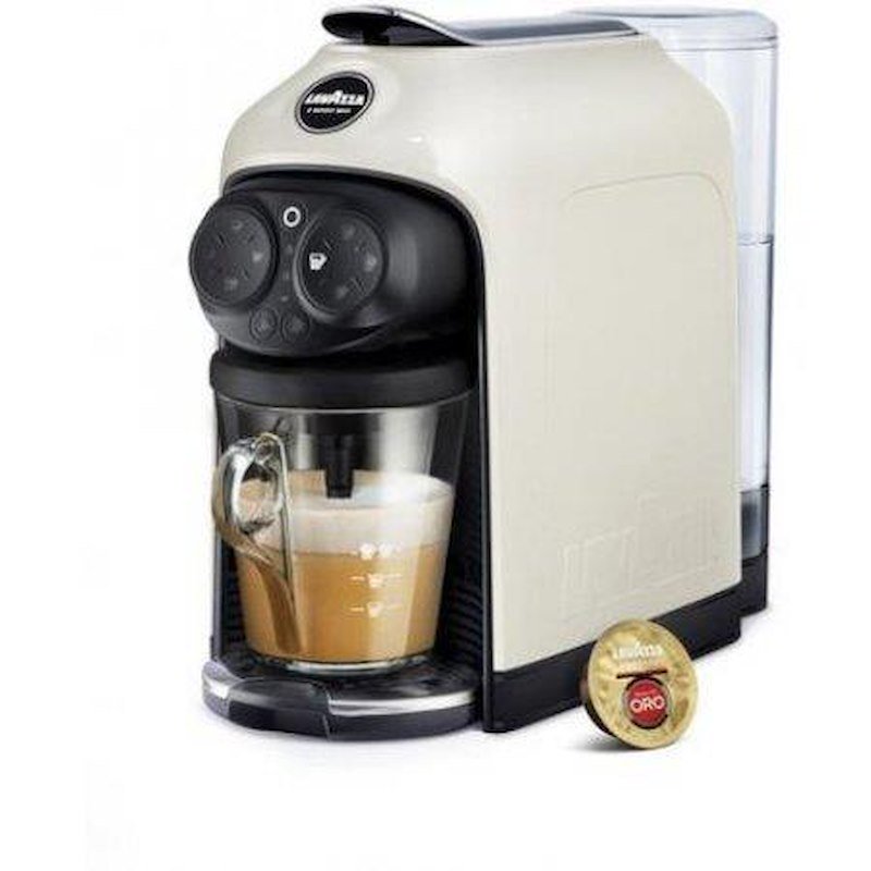 Macchina Caffè Espresso LAVAZZA DESEA WHITE CREAM , Compatibile con Capsule Lavazza A Modo Mio, 1500 W, 15 bar, Serbatoio acqua 1.1 L, Bianco