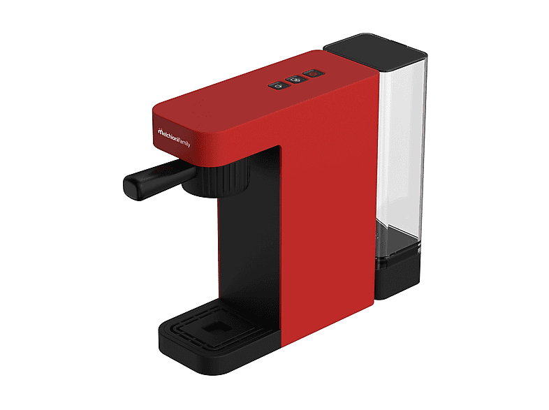 MACCHINA CAFFÈ ESPRESSO MELCHIONI FAMILY SUBLIME 3 in 1 RED, Compatibile con Capsule, Pressione pompa 20 bar, Potenza 1400 W, Serbatoio acqua 0,6 l, Disattivazione automatica, Rossa