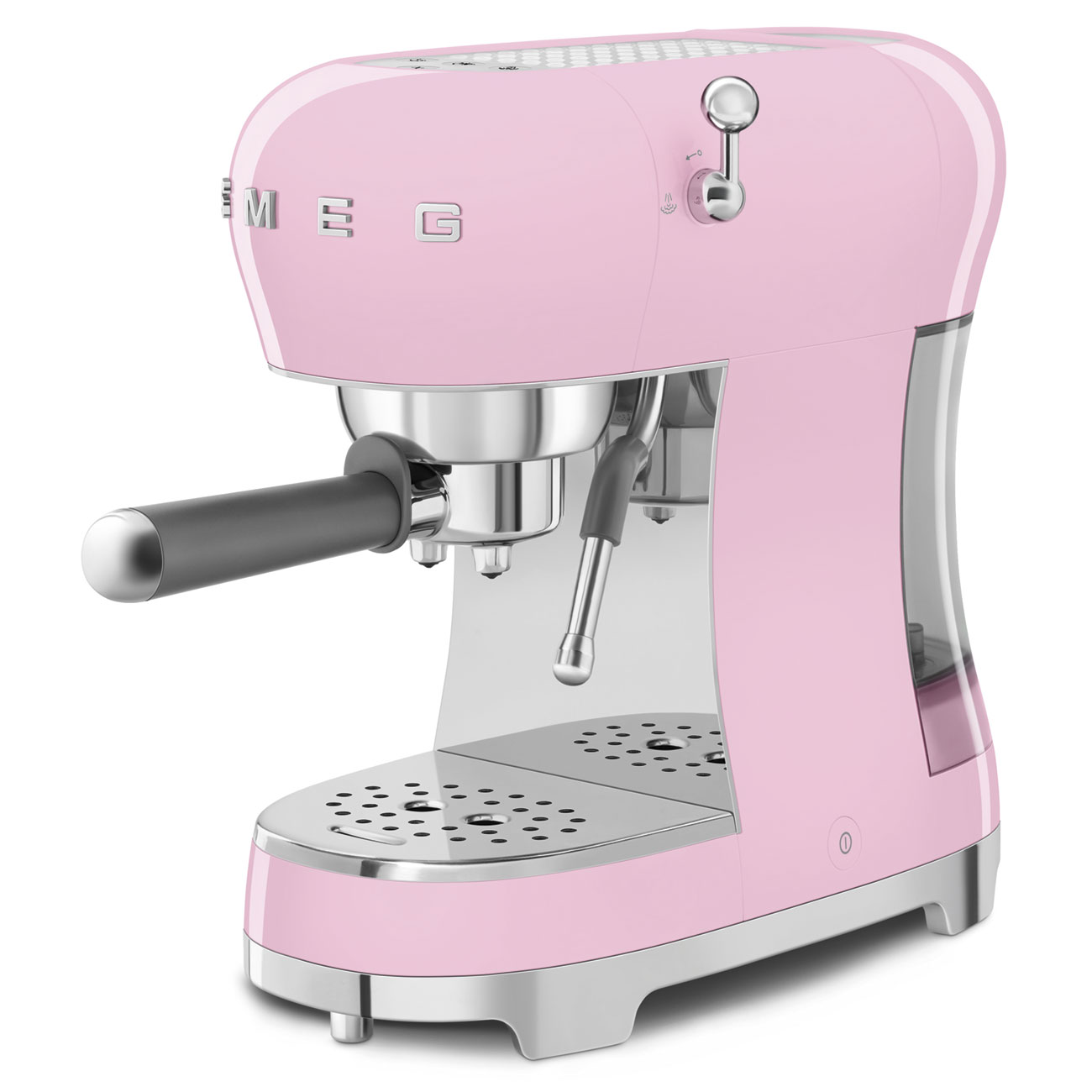 MACCHINA CAFFÈ ESPRESSO SMEG ECF02PKEU, Compatibile con Macinato e Cialde, Pressione pompa 15 bar, Potenza 1350 W, Serbatoio acqua 1,1 l, rosa