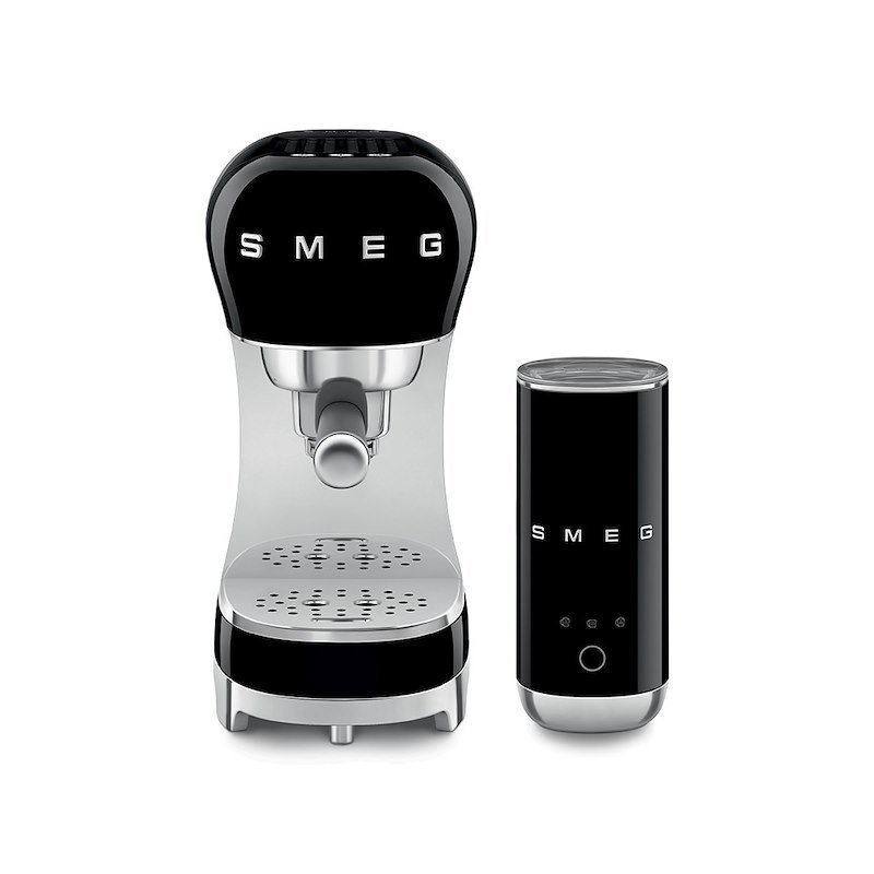 MACCHINA CAFFÈ ESPRESSO SMEG ECF12BLEU, Compatibile con Macinato, Pressione pompa 15 bar, Potenza 1350 W, Serbatoio acqua 1,1 l, Nero