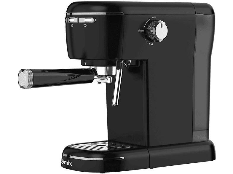 MACCHINA CAFFÈ ESPRESSO ZOMIX CAFFETTINA DELUXE 3 in 1, Compatibile con Macinato, Cialde e Capsule, Pressione pompa 20 bar, Potenza 1100 W, Serbatoio acqua 1,2 l, Disattivazione automatica, Nero