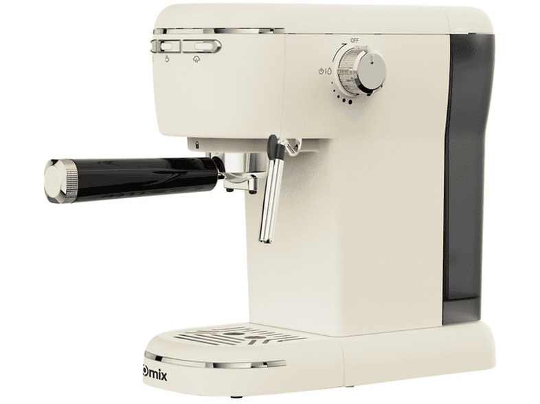 MACCHINA CAFFÈ ESPRESSO ZOMIX CAFFETTINA DELUXE 3 in 1 Panna, Compatibile con Macinato, Cialde e Capsule, Pressione pompa 20 bar, Potenza 1100 W, Serbatoio acqua 1,2 l, Disattivazione automatica, Panna