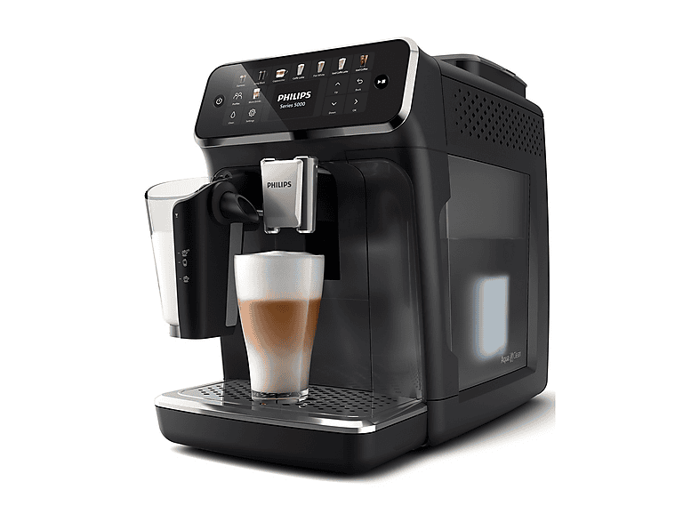 MACCHINA CAFFÉ PHILIPS Serie 5500 LatteGo EP5541/50, Pressione pompa 15 bar, Potenza 1500 W, Funzione Regolazione macinatura, Programma pulizia, Nero