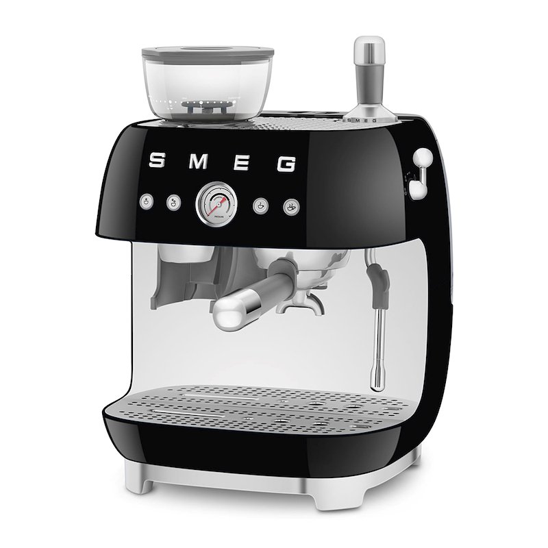 MACCHINA CAFFÉ SMEG EGF03BLEU, Compatibile con Grani e macinato, Pressione pompa 15 bar, Potenza 1650 W, Serbatoio acqua 2,4 l, nero