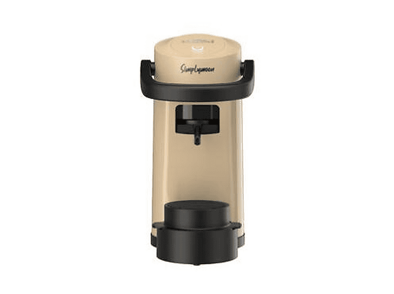 Macchina da Caffè CAFFÈ BORBONE Simplymoon - Compatibile con Cialde ESE 44mm – Multifunzione per Espresso, Infusi e Bevande Calde, Pressione 15 bar, Serbatoio 0.9L Sabbia