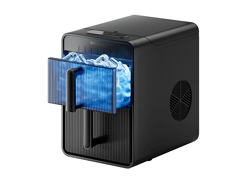 MACCHINA DEL GHIACCIO DREAME BulletVIM Macchina Ghiaccio, Potenza massima 120 W, Recipiente da 12 l, 1 velocità, Coperchio trasparente, Nero
