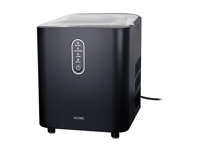 MACCHINA DEL GHIACCIO KOENIC KIC 8124 B, Potenza massima 120 W, Recipiente da 1 l, Coperchio trasparente