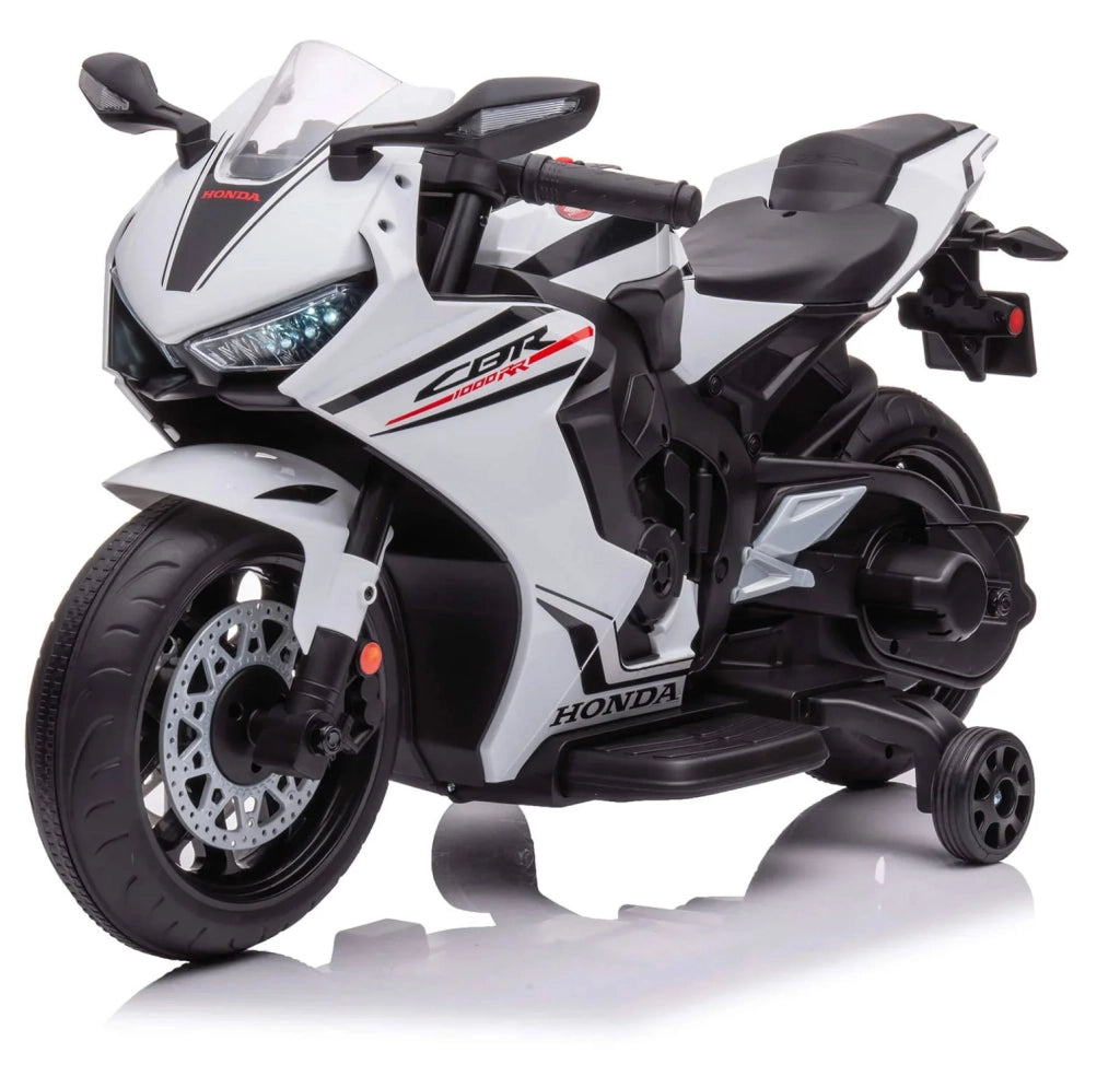 Macchina Elettrica per Bambini Licenza Ufficiale Honda CBR1000RR 10,8V 3,1Ah Bianco