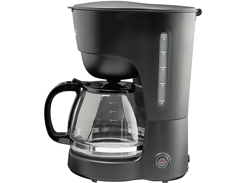 Macchina per caffè americano OK OCM 7521 B, Capacità 8 tazze, 750 W, Serbatoio 1.25 L, Piatto riscaldante, Bollitore integrato, Caraffa in vetro