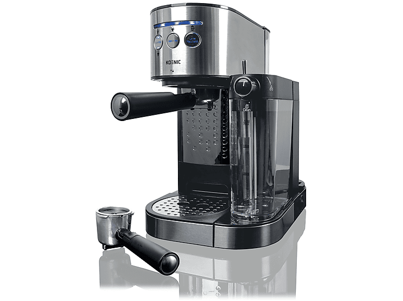 Macchina per caffè Espresso KOENIC KEM 2024 M, Compatibile con Macinato, Cialde e Capsule, 1470 W, 20 bar, Serbatoio acqua 1.2L