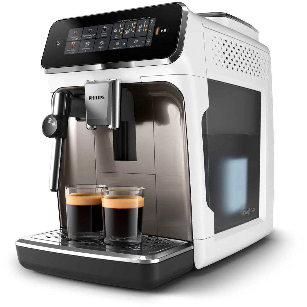 MACCHINA PER CAFFE SERIE 3 BIANCA PHILIPS AUTOMATICA EP3323/90 MACCHINA PER CAFFE SERIE 3 BIANCA PHILIPS AUTOMATICA EP3323/90