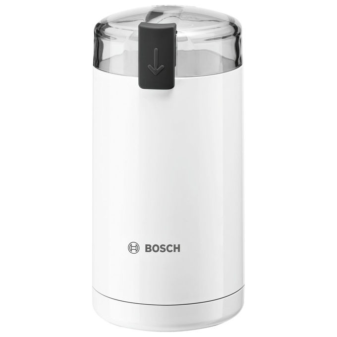Macinacaffè BOSCH TSM6A011W, 180 W, 150 g/min, 2 Lame Acciaio Inox, Plastica, Bianco