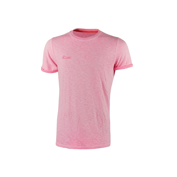 Maglietta a maniche corte Upower Fluo - Taglia 3XL - Cotone slub traspirante vestibilità slim girocollo a coste - Rosa fluorescente Maglietta a maniche corte Upower Fluo - Taglia 3XL - Cotone slub traspirante vestibilità slim girocollo a coste - Rosa fluorescente